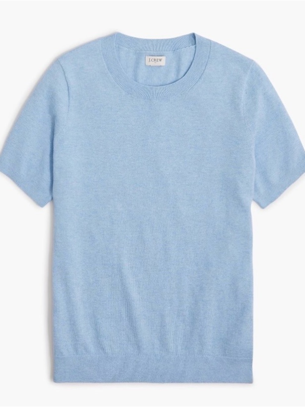 J. Crew Short-sleeve 100% Cotton Crewneck Sweater